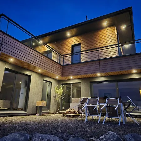 Studio Lumineux Avec Grande Terrasse Et Vue Lac, Parking Prive Lugrin Exterior photo